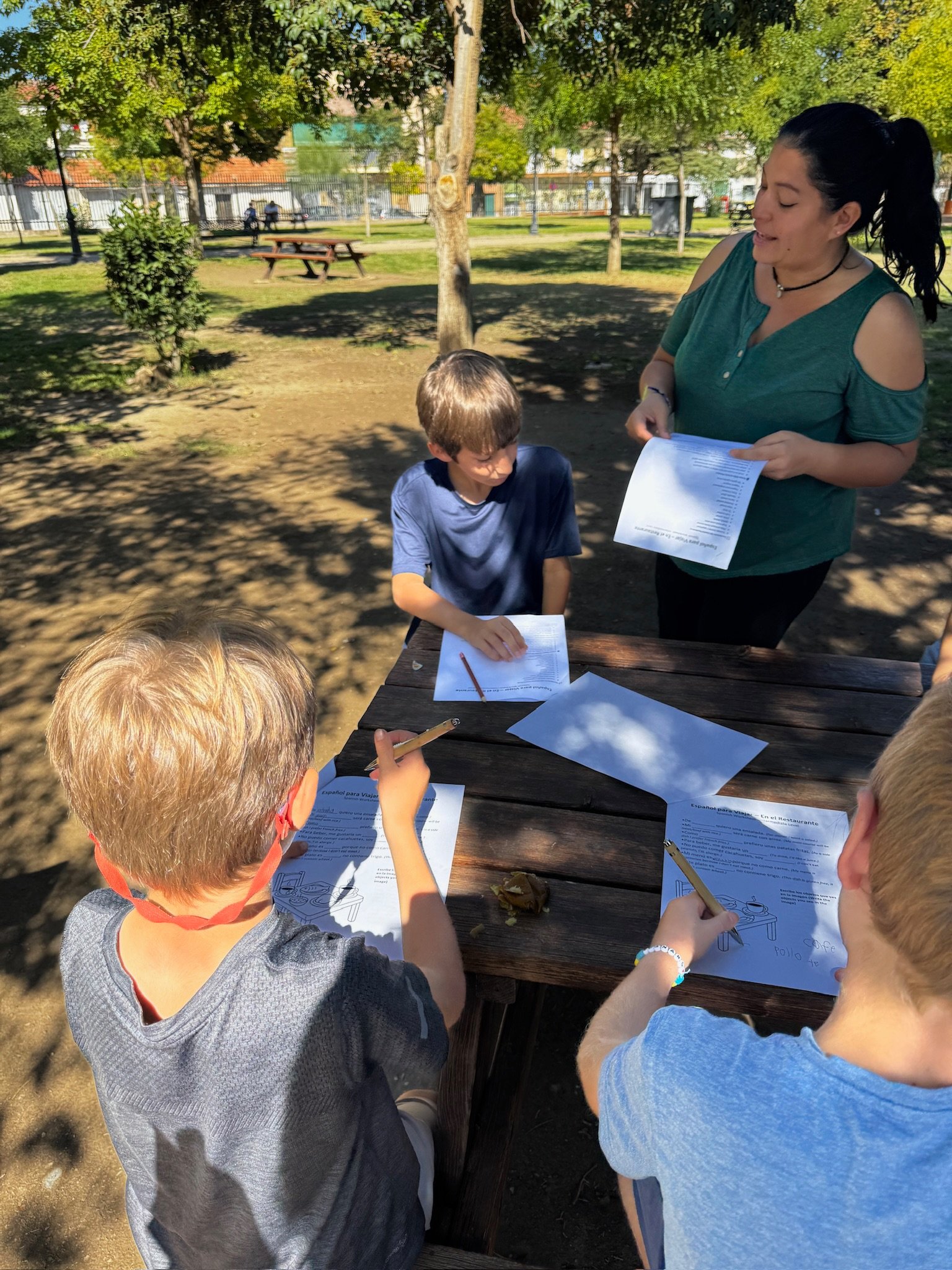 Cooking class at the park(oct 2)