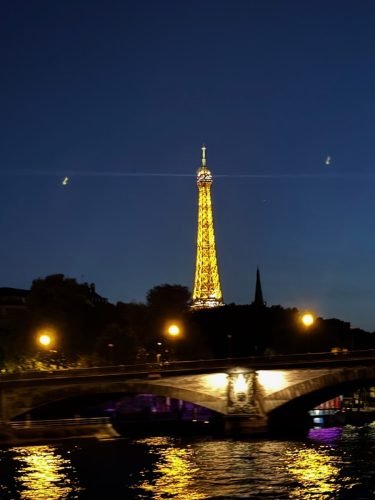 Eiffel Tower sparkling