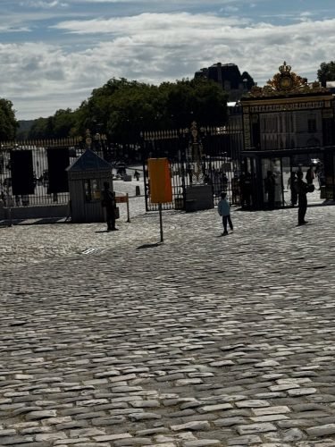 Versailles - Wells strutting right past the guards all by himself