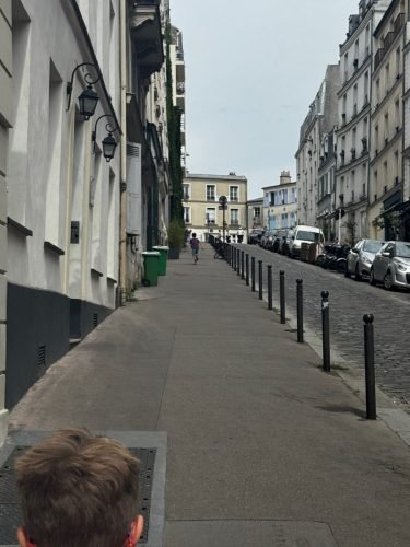 Nate RUNNING uphill after a long day