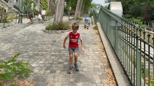 John Wick stairs at Sacre Coeur